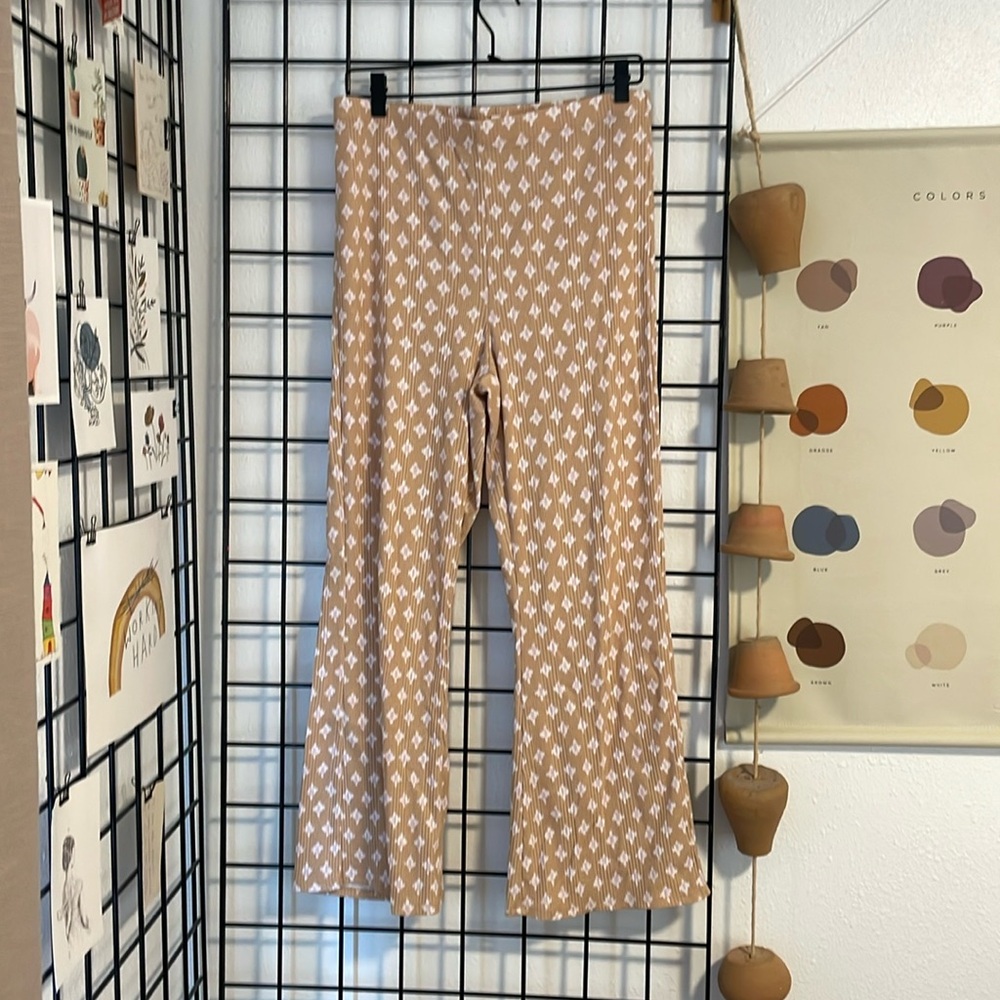 Aerie Pattern Flare Pants